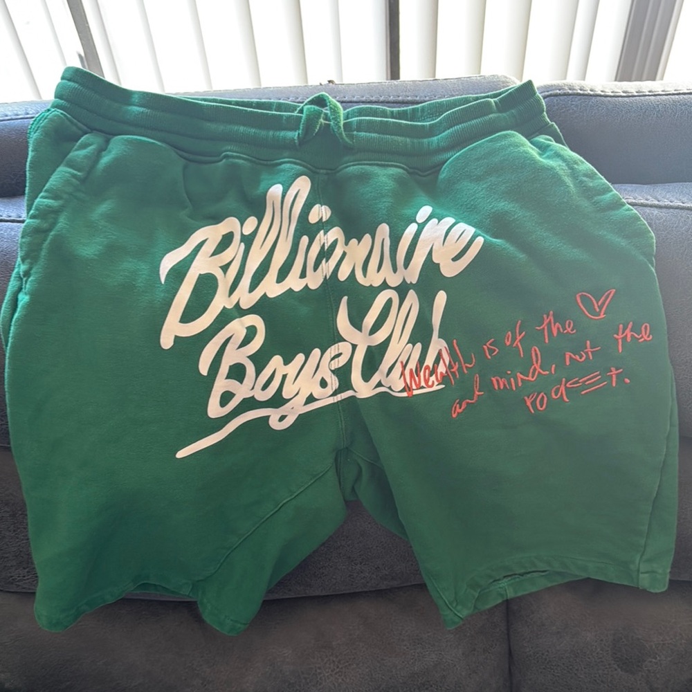 Billionaire Boys Club Green Sweatshorts Relaxed Fit